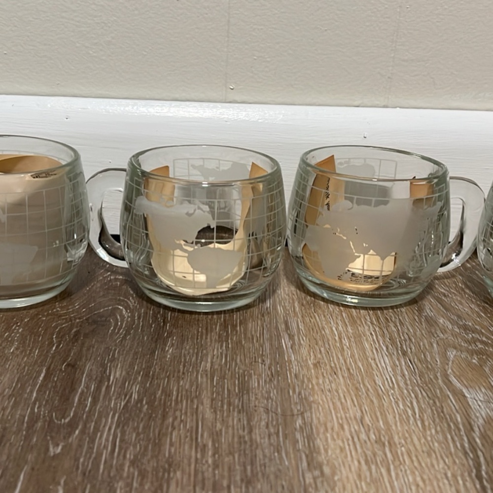 Vintage Nestle World Globe Mugs